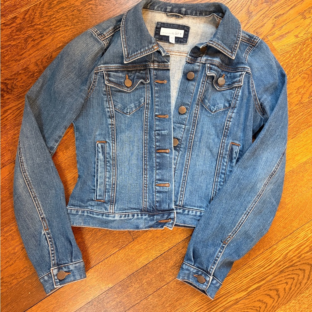 LOFT Classic Blue Jean Jacket